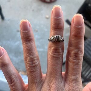 Stamped 55 Silver Ring